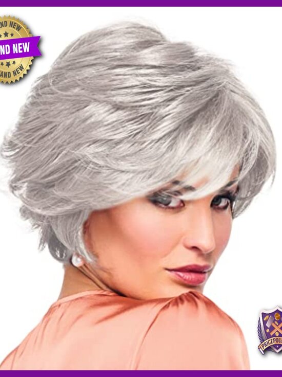 Chin Length Layered Synthetic Wig, Heat-Friendly, Average Cap Size, Versatile
